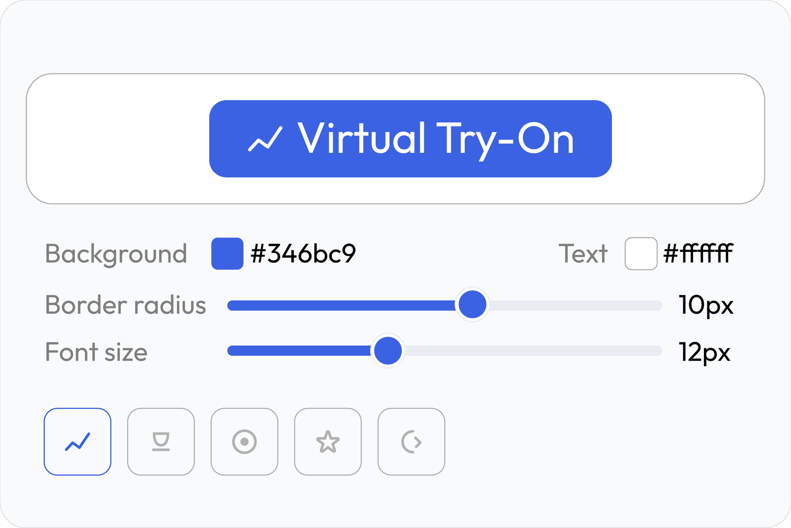 Visual button editor